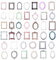 Oruola 40 Blätter Mini Fotorahmen Scrapbooking,Spitze Rahmen Scrapbook,Vintage Hohle Geprägt Foto Scrapbook Papier,Vintage Scrapbook Zubehör für DIY Journal Crafts Album