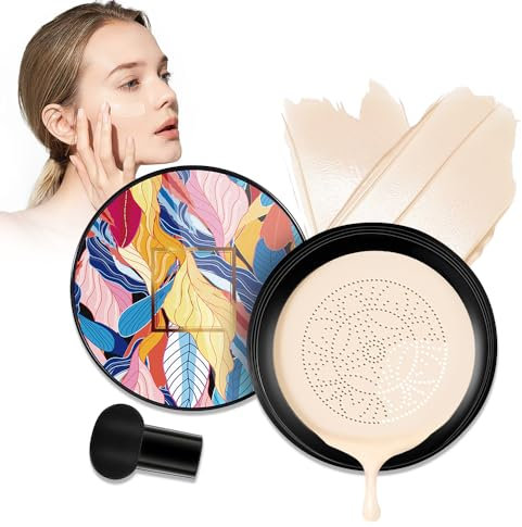 Mushroom Head Air Cushion CC Cream, 2024 Neuestes Moisturising BB Creme Foundation, Brightening Pigment Liquid CC Cream (Aufhellen, 20 g (1er Pack))