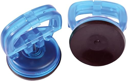 KUNZER 7MSH02.1 Minisaugheber, Paar, Blech, Stein, 2 Stück, Ø 55 mm, 12 kg | Tragkraft:, für glatte Oberflächen wie Glas, Besonders, Spiegelglas, Kunststoffkarosserieteile