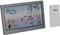 TFA Dostmann Digitale Wetterstation Funk mit Außensensor Luna Sky, 35.1169, Temperatur- Luftfeuchtigkeitsmesser, Luftdruckanzeige, Mondphase, Farbdisplay mit Farbverlauf, Außentemperaturalarm, grau