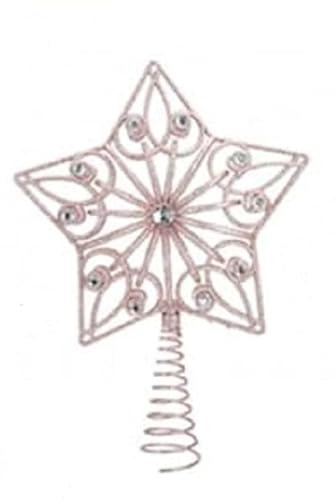 Christmas Tree Topper Star, GLITTER, Rose Gold, Christmas Tree Decoration