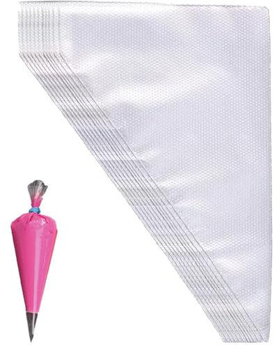 100 pcs Pastry Piping Bags Disposable Piping Decorating Bags Icing Piping Pastry Bags for Frosting Decorating Cake Cupcake Cookie