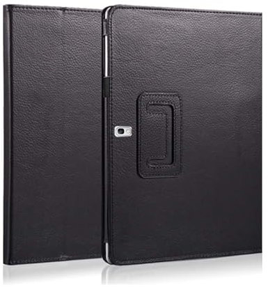 AKLiSa Custodia per Samsung Galaxy Note 10.1 (2014 Edition) SM-P600 P601 P605 intelligente staffa copertura protettiva ultra sottile flip cover con magnetica automatica sleep and wake funzione (nero)