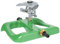 STYDDI Aspersor de impacto pulsante de lujo con base de metal resistente, aspersor circular ajustable de metal profesional para césped mediano a grande, patio, jardín y áreas grandes, cobertura de