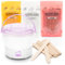 Rio Go Smooth Hard Wax Heater includes 3 x 100g bags of Stripless Hard Wax Beads: Rose, Honey & Coconut.