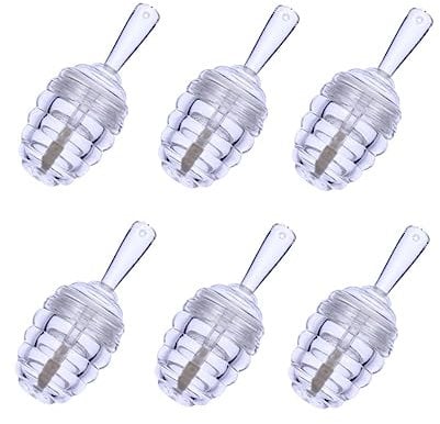 WRITWAA 6pcs Honey Honeycomb Lip Gloss Tube DIY Lip Balm Container Easy to Carry