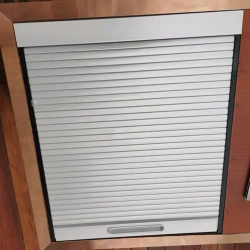 Portes pliantes Portes de placard blanches personnalisables, Porte coulissante légère pour armoire à chaussures/penderie, Petite porte pliante en plastique avec accessoires(55x55cm/21.7x21.7in)