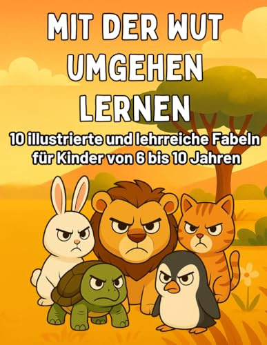 Mit der Wut umgehen lernen: Illustrierte Fabeln & Mitmach-Aktionen für Kinder von 6 bis 10 Jahren zum Ruhigwerden und Stärken