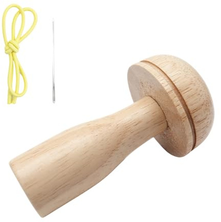 Pilz-Stopfset – Ausbesserungswerkzeug aus Holz, elastisches Garn-Stopfgerät | Stricken Nähen Zubehör DIY Handwerk Set, Reparatur Socken Hüte Pullover Schals Hosen Hause Handwerk Liefert Mit Nadel