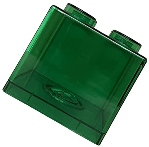 Zerodis Transparente Spardose mit Baustein-Design für Kinder und Mädchen, durchsichtige Kunststoff-Spardose zum Sparen Lernen, dekoratives Geschenk für Jungen und Mädchen