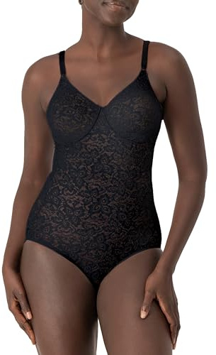 Bali womens Lace 'N Smooth Shaper Df8l10 shapewear bodysuits, Black, 40D US
