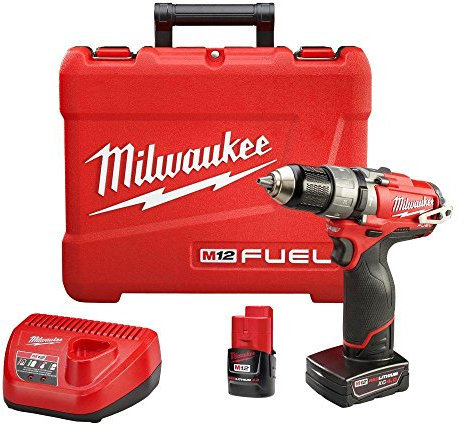 Milwaukee 2404-22 M12 Fuel 1/2 Hammer Drill Kit W/2 Bat