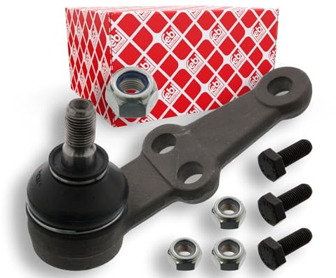 febi bilstein 42613 Traggelenk mit Schrauben, Unterlegscheiben und Sicherungsmuttern, 1 Stück
