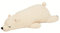 Nemu Nemu Animals 6209032 Plüschtier, Eisbär Shiro, Kuscheltier, extra weich und kuschelig, Stofftier, Designed in Japan, Kuschelkissen, Größe L, 51 cm