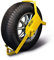 Maypole 10-16 Heavy Duty Wheel Clamp Suitable for Tyre Sizes 135 mm to 215 mm, Diameter 450 mm to 700 mm