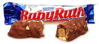 Baby Ruth - 59.5G Classic Retro American Candy BAR - Peanut/Caramel/ Nougat - 8 Bars