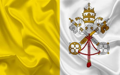 Bandiera Ufficiale del Vaticano - Misure 150 x 90 cm. - Polyester 100%