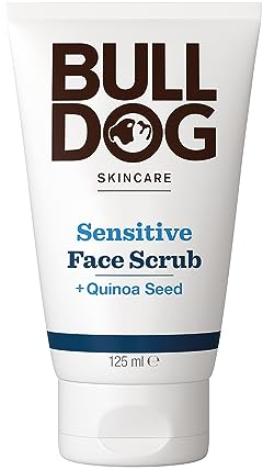 BULLDOG Gesichtspeeling für Herren, 125 ml - Sanft entfernt abgestorbene Hautzellen für ein glattere, sauberere Haut - Empfindliche Haut - Veganes Produkt - Parfümfrei
