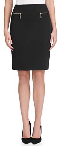 Tommy Hilfiger Damen Bleistiftrock - Knielange Röcke für Damen mit Schmeichelnder Passform Rock