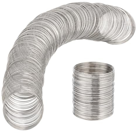 BENECREAT Circa 300 giri 20 Calibro Filo Armonico filo di memoria filo di perline per gioielli bracciale spessore 0,8 millimetri