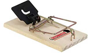Catchmaster Instant Kill Mause-Schnappfallen - 72 Stück, gebrauchsfertig für drinnen und draußen. Holz-Doppelspannfedern, wetterbeständig, korrosionsbeständig, Einweg, giftfrei, ungiftig