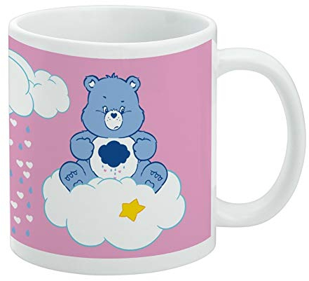 GRAPHICS & MORE Care Bears Keramik-Kaffeetasse mit Aufschrift Grumpy Bears für Kaffee, Tee und heiße Getränke, 325 ml, Weiß