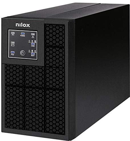 Nilox, UPS Premium OnLine Pro LED da 1.000VA/700W, UPS con Tecnologia a Doppia Conversione, Protegge Server, Workstation, Reti LAN e Computer da Blackout, con Tecnologia OnLine