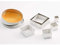 thermohauser Ausstecherset (Edelstahl rostfrei), Rechteck, Rand gewellt, 5-tlg., 3,6x3,6 - 8,5x8,5 cm., verpackt in Blech-Aufbewahrungsdose