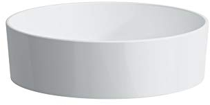 LAUFEN Kartell Waschtisch-Schale, ohne Hahnloch, ohne Überlauf, 420x420x135mm, H8123314001121, Farbe: Weiß mit LCC