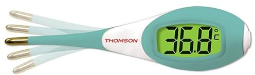 THOMSON Thermo D2 Thermomètre Digital avec Grand Écran LCD Rétro-éclairé - Pratique, Simple et Efficace - Convient à Toute la Famille