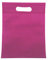 BOLSAS 100 Pieza Tela no Tejido,con asa Troquelada.Bolsas de Compra Reutilizable. (Fucsia, 15x22cm)