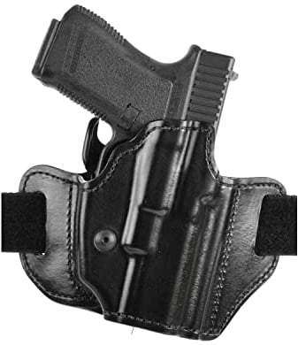 Bianchi 126GLS Gürtelholster (verdeckte Trageweise), Leder (38 mm BL) / schwarz, rechts, Größe 683 (Long) z.B. Glock 34 und 41, CZ 75 P-01, S&W 1911, usw.