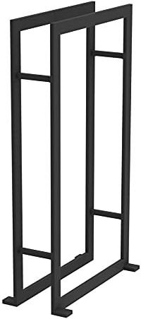 Loft-Game Handtuchhalter, 2 Stangen, 50 x 90 x 15 cm, Mattschwarz