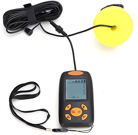 Snufeve6 Fischfinder, Tragbare Fischtiefenfinder, Angelausrüstung für Fischerliebhaber, Professioneller Sonarsensor für Boote, Angelgeschenke für Männer Frauen, Vatertagsgeschenk