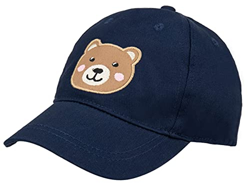 Baseball Cap für Jungen Verstellbar, Kappe für Kinder Mädchen 2-8 Jahre (Bär,53)