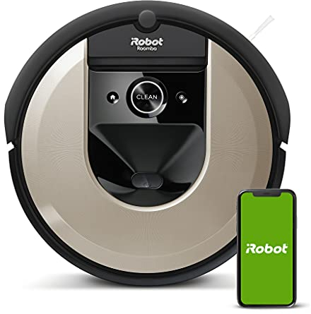 iRobot Robot Aspirador con conexión Wi-Fi Roomba® i615840 con Dos cepillos de Goma multisuperficie - Ideal para Mascotas - Aprende, mapea y se Adapta a tu hogar - Sugerencias Personalizadas