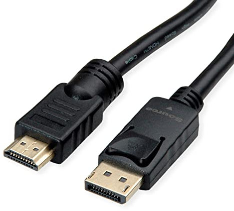 ROLINE DisplayPort Kabel DP - UHDTV, ST/ST, schwarz, 7,5 m