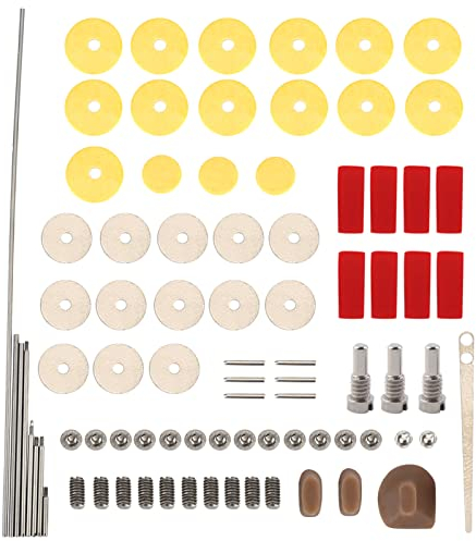 Flöte Ersatzteile Praktische DIY Reparatur Wartungsset Set Flöte Pads Schrauben Flöte Wartungswerkzeuge Kits