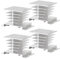 GZLCEU 4 Stück SSR Kühlkörper, Aluminium Heatsink für Einphasiges Solid State Relais SSR-10A 25A 40A Lochabstand 48mm (80 * 50 * 50 mm, Silber)