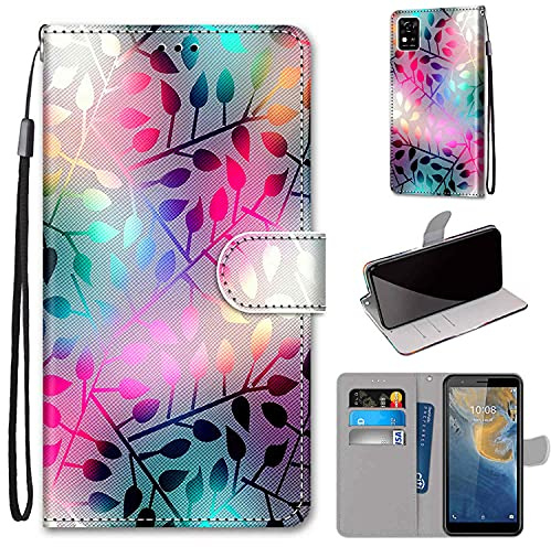 Hülle für ZTE Blade A31, Stoßfestes Flip-Holster, Premium Leder PU Handyhülle, Flip Case Wallet mit [Magnetic Closure] für ZTE Blade A31