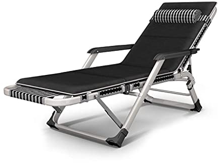 JYCCH Bequeme und stabile strapazierfähige Sonnenliege für den Garten, Camping-Garten-Liegestühle, faltbar, Zero-Gravity-Liege, verstellbar, wasserdicht, Chaiselongues aus Metall für das