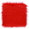 WLLHYF Kunstfell-Stoffquadrate, 30,5 cm, zottelige Schnitte, Flauschige quadratische Patches, Plüschteppich, Stuhlbezug, Sitzkissen für Bastelarbeiten Weihnachtsdekorationen Kostüme(Rot, 30 x 30 cm)