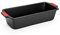 Woll Bakeware Moule à cake 30 cm avec poignées en silicone résistantes à la chaleur jusqu'à 230 °C, sans PFAS, revêtement antiadhésif à deux couches, acier aluminisé, noir