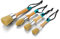 Chalk Paint Brushes for Furniture, Round Paint Brush Set,Wax Brush,Stencil Brushes for Painting or Waxing on Wood,Milk Paint,Home Decor,Natural Bristles,1 Large Oval Brush and 3 Small Round Brushes