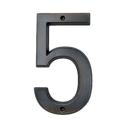 Targa Indirizzo Di Casa,Numero Civico Bronzo invecchiato 152 mm Numero civico molto grande Numero civico Numero civico In lega di zinco Montato a vite Cartello for indirizzo esterno Numeri Di Indirizz