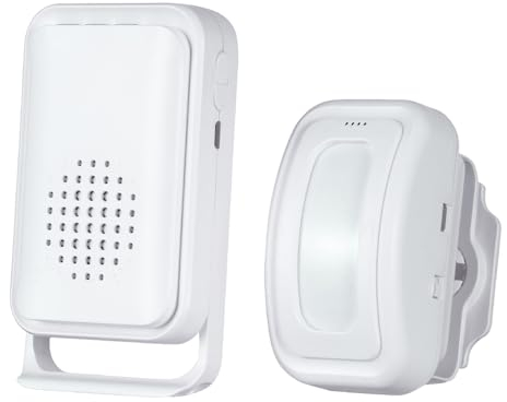 Motion Sensor Detector Entry Alert Alarm, Shop/Store/Office/Home Home Security Welcome Chime Wireless Infrared IR Doorbell with Vibration Function