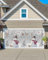 Weihnachts-Garagentor-Dekorationen, 1,8 x 4,5 m, Weihnachts-Winter-Schneemann mit Schneeflocken, Garagentorabdeckung, hängendes Hintergrund, Wandbild, Garagentor-Banner für Urlaub, Party, drinnen und
