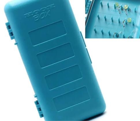 Carp Fishing Rig Box – Hooklength Storage Box for 4 5 6 Hair Rigs | Compact Rigsafe Tackle Box with Pins | Terminal Tackle Organizer for Hair Rigs & Leaders