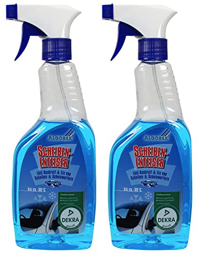 Algorex 2er-Set Scheibenenteiser, je 500 ml, schützt vor Wiedervereisung (Kfz)