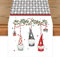 khevga Tischläufer Weihnachten Wichtel Weihnachten 140 x 40 cm (Karo)